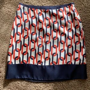 Banana Republic Chain Link Silk Skirt